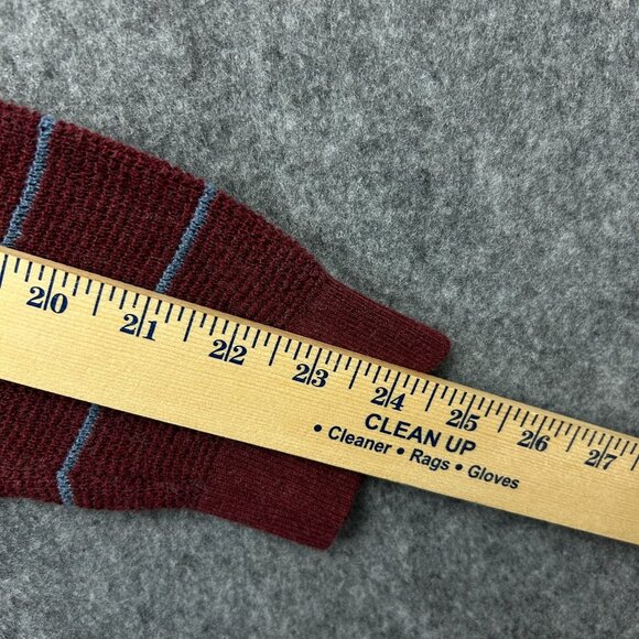 Prana Milani V-Neck Long Sleeve Sweater Women's Size Large Maroon Striped - Picture 7 of 8